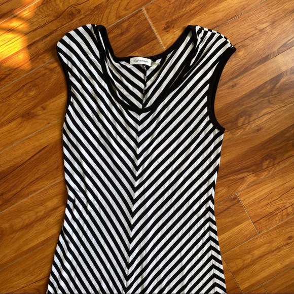 Calvin Klein Striped Maxi / Sun Dress - Picture 4 of 6